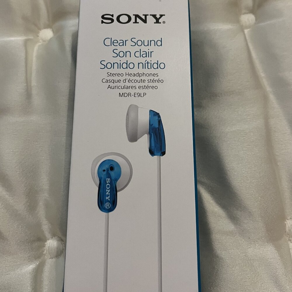 New Sony MDR-E9LP In-Ear Only Headphones - Blue